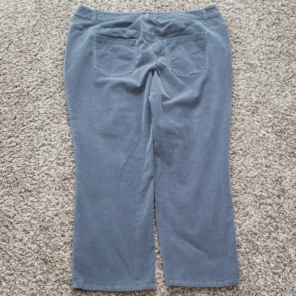 Lane Bryant Gray Corduroy Pants Plus Size 28 - Picture 2 of 3